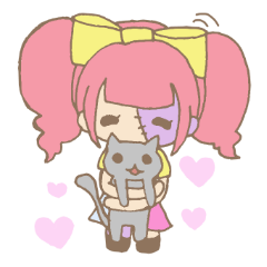 [LINEスタンプ] ゾンビーナとクロ。