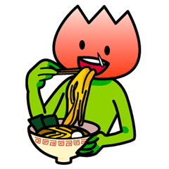 [LINEスタンプ] 元気なチューリップ