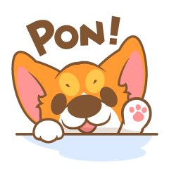 [LINEスタンプ] Pon Corgiの画像（メイン）