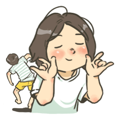 [LINEスタンプ] ムニンとプラーワーンさん