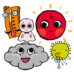 [LINEスタンプ] お天キッズの画像（メイン）