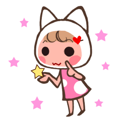 [LINEスタンプ] ネコっかぶりタマ子