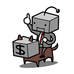 [LINEスタンプ] Qube : The businessman