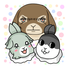 [LINEスタンプ] みたらしウサギ
