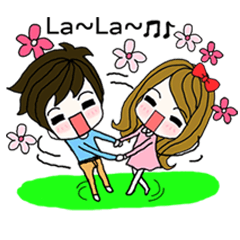 [LINEスタンプ] Present girl's life diary