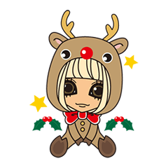 [LINEスタンプ] ギャルの楽しいクリスマス＆お正月