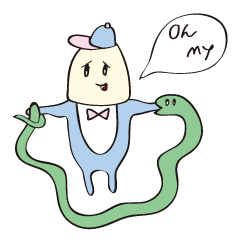 [LINEスタンプ] こまりまゆげboy