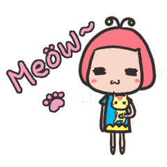 [LINEスタンプ] Miss Meowの画像（メイン）