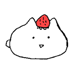 [LINEスタンプ] いちごだいふく