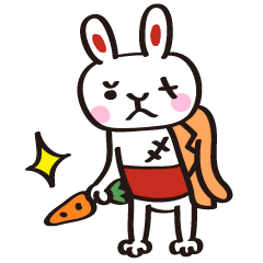 [LINEスタンプ] 任侠うさぎ