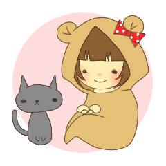 [LINEスタンプ] キグルミもこちゃんの画像（メイン）