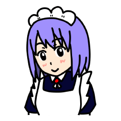 [LINEスタンプ] フリーダムなメイドちゃんスタンプの画像（メイン）