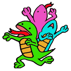 [LINEスタンプ] ヤモリ倶楽部