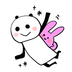 [LINEスタンプ] ウサピとパン沢さんの画像（メイン）