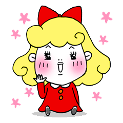 [LINEスタンプ] りぼんちゃん