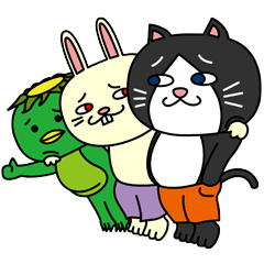 [LINEスタンプ] (78)Cats＆Kappa Stamp 1の画像（メイン）