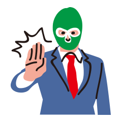 [LINEスタンプ] Masked businessman