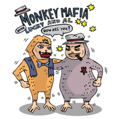 [LINEスタンプ] Monkey Mafia