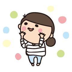 [LINEスタンプ] わたしちゃんの画像（メイン）