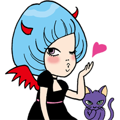 [LINEスタンプ] きまぐれデビルちゃん