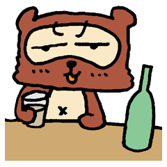 [LINEスタンプ] ダメタヌキの画像（メイン）