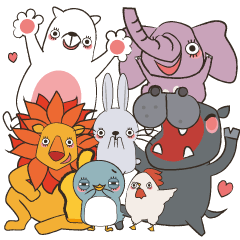 [LINEスタンプ] 楽しい動物園