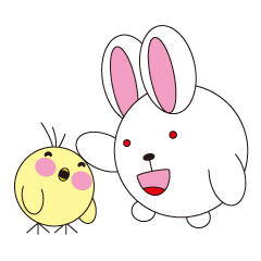 [LINEスタンプ] 丸顔くん 第11弾 うさぎ パート2