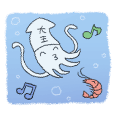 [LINEスタンプ] 大王いか君