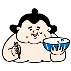 [LINEスタンプ] すもうでごわす！！！の画像（メイン）