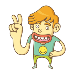[LINEスタンプ] Bigmouth and Friends