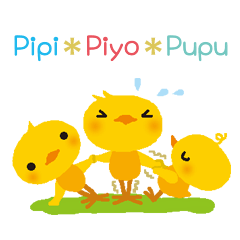 [LINEスタンプ] Pipi＊Piyo＊Pupuの画像（メイン）