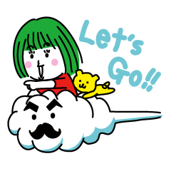 [LINEスタンプ] ロックアップルとチェリーベア