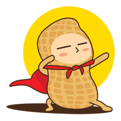 [LINEスタンプ] Peanut Man