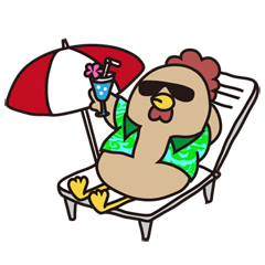 [LINEスタンプ] 鶏若丸イチローの画像（メイン）