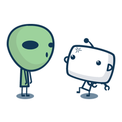 [LINEスタンプ] TV robi