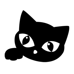 [LINEスタンプ] タンゴの黒猫『くろ』