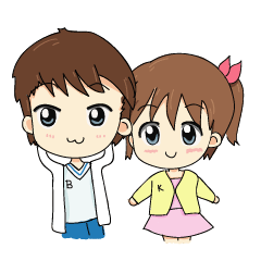 [LINEスタンプ] Kolly and Blue, The sweet moment