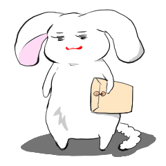 [LINEスタンプ] はたらくうさぎ