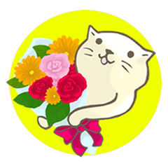 [LINEスタンプ] かみねこ の1年間の画像（メイン）