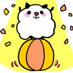 [LINEスタンプ] わたあめにゃんこの画像（メイン）