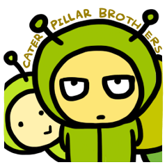 [LINEスタンプ] caterpillar brothers