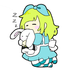 [LINEスタンプ] のほほんアリス。の画像（メイン）