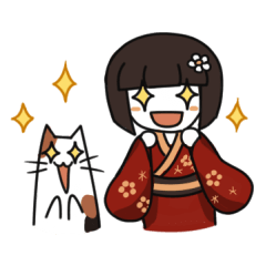 [LINEスタンプ] 梅子ちゃんと猫さん2