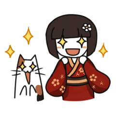 [LINEスタンプ] 梅子ちゃんと猫さん2の画像（メイン）