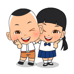 [LINEスタンプ] Jingjai ＆ Sandee Daily Life