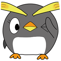 [LINEスタンプ] イワトビペンギンのペタヲの画像（メイン）