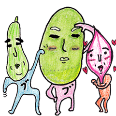 [LINEスタンプ] はいさい！沖縄野菜（うちなー やしぇー）