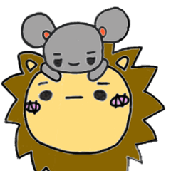 [LINEスタンプ] ライとマウ