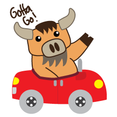 [LINEスタンプ] The Crazy Buffalo