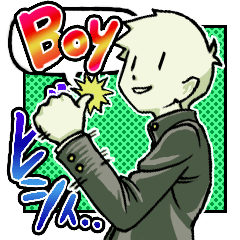 [LINEスタンプ] 学ランBoy